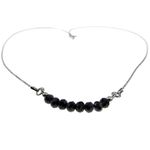 Colier argint cu safir natural fatetat fotografia produsului View 3 S