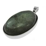 Pandantiv argint mare cu labradorit natural 25x18 MM fotografia produsului