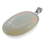 Pandantiv argint mare cu opalit 25x18 MM fotografia produsului