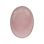 Inel argint reglabil masiv cu cuart roz 25x18 MM fotografia produsului