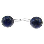 Cercei argint clasici cu lapis lazuli 10 MM fotografia produsului