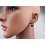 Cercei argint model clasic cu ametist 10 MM fotografia produsului View 5 S