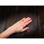 Inel argint reglabil placat cu aur cu carneol 14x10 MM fotografia produsului View 5 S