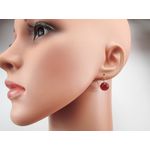 Cercei argint model clasic cu carneol 10 MM fotografia produsului View 5 S
