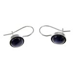 Cercei argint cu lapis lazuli natural 8 MM fotografia produsului