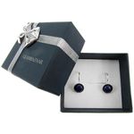 Cercei argint cu lapis lazuli natural 8 MM fotografia produsului View 2 S