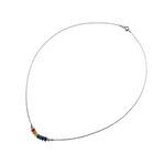 Colier argint 7 chakre cu jad natural fotografia produsului View 2 S