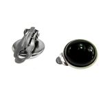 Cercei clips inox cu onix natural 12 MM fotografia produsului View 2 S