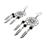 Cercei candelabru Dreamcatcher cu malachit fotografia produsului View 5 S