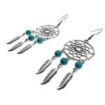Cercei candelabru Dreamcatcher cu turcoaze fotografia produsului View 3 S