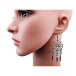 Cercei candelabru Dreamcatcher cu turcoaze fotografia produsului View 5 S