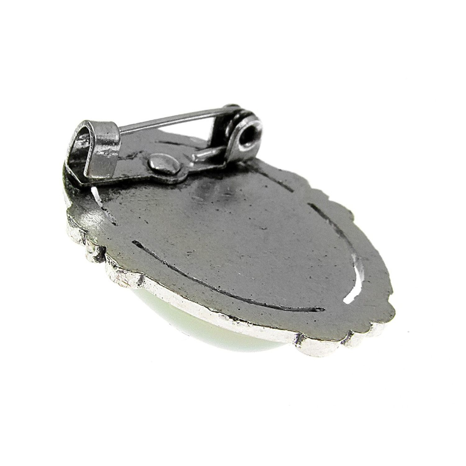 Brosa mica cu opalit 18x13 MM fotografia produsului View 3 L