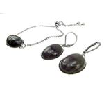 Set bratara si cercei inox cu ametist fotografia produsului View 2 S