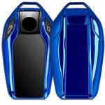 Husa Cheie Auto pentru BMW, Display, Kwmobile, Silicon, Albastru, 47310.98 fotografia produsului View 14 S