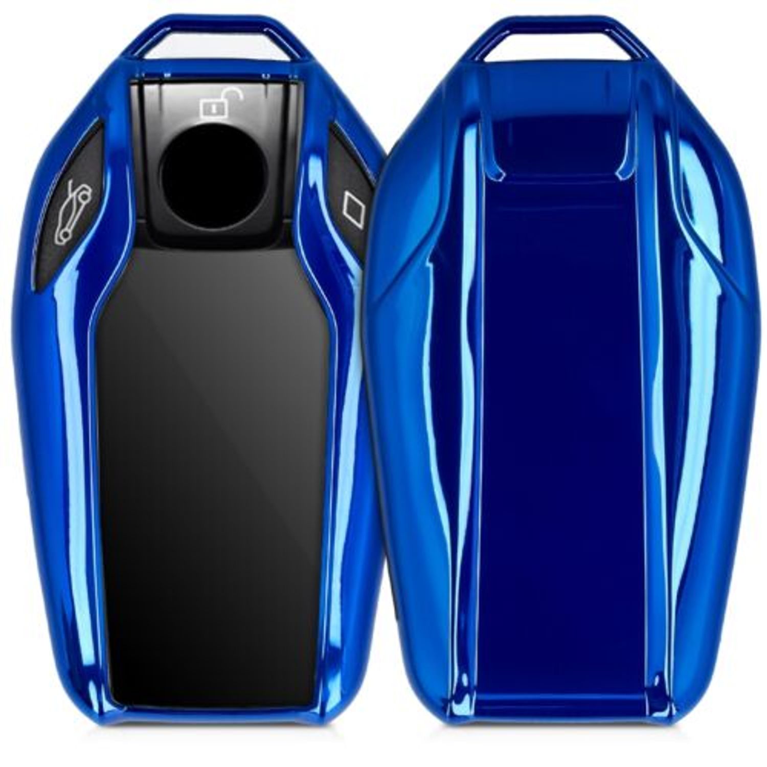 Husa Cheie Auto pentru BMW, Display, Kwmobile, Silicon, Albastru, 47310.98 fotografia produsului View 14 L
