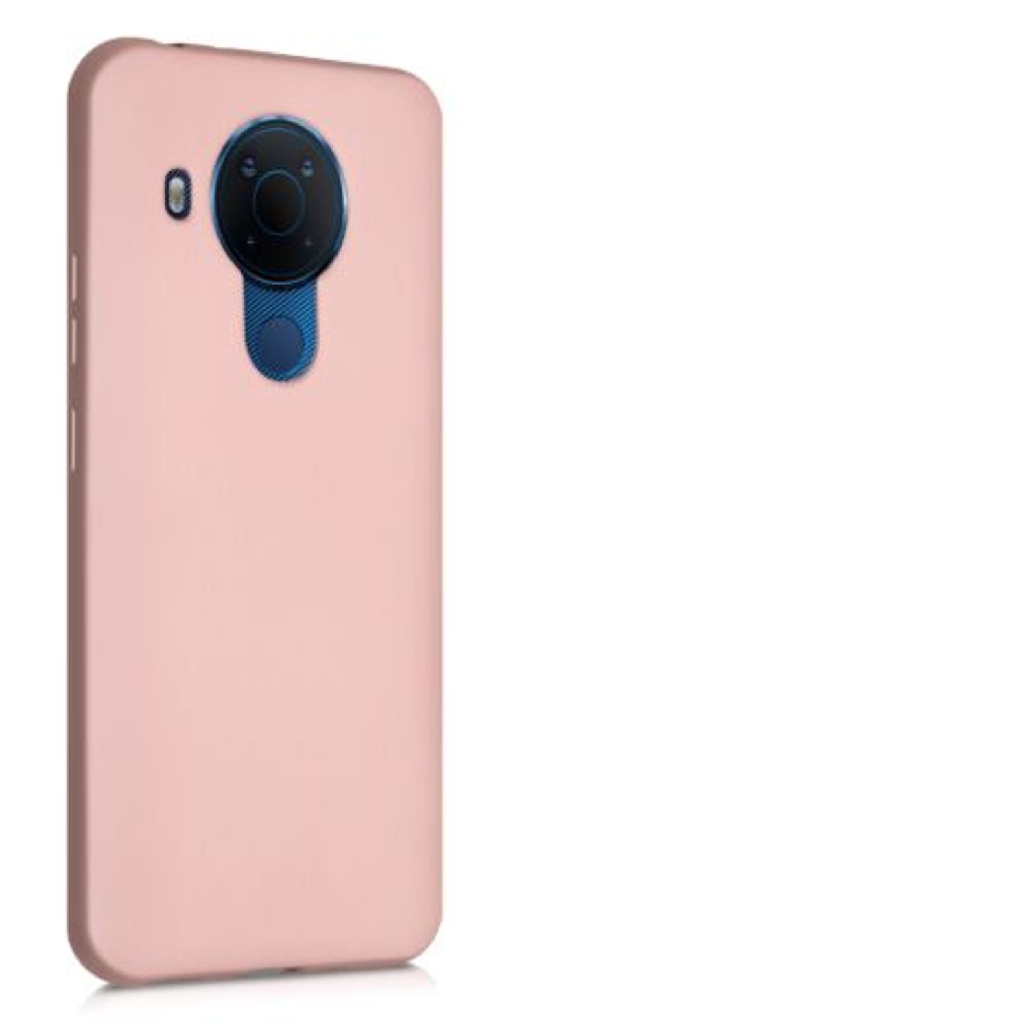 Husa pentru Nokia 5.4, Silicon, Rose Gold, 54317.31 fotografia produsului View 7 L