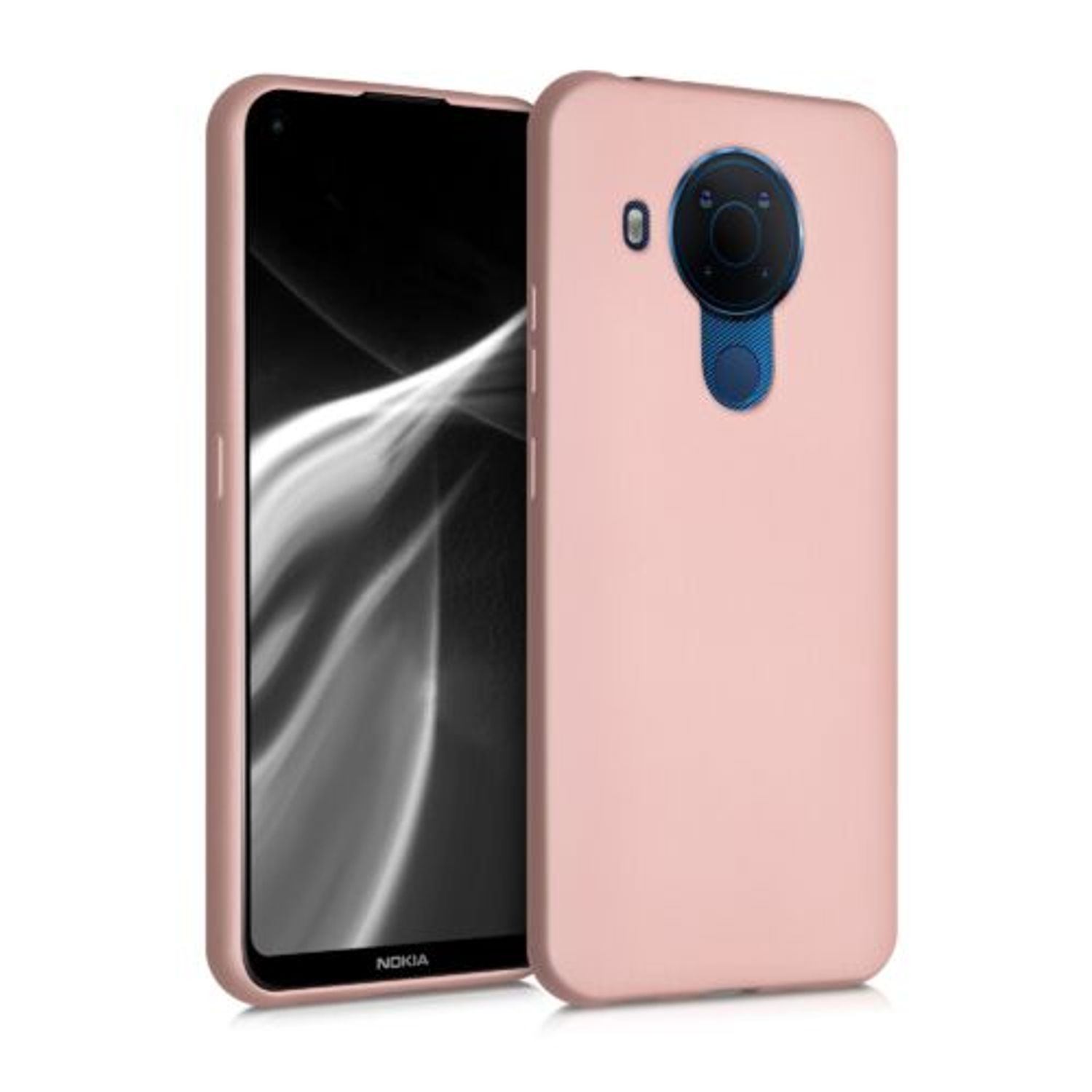 Husa pentru Nokia 5.4, Silicon, Rose Gold, 54317.31 fotografia produsului