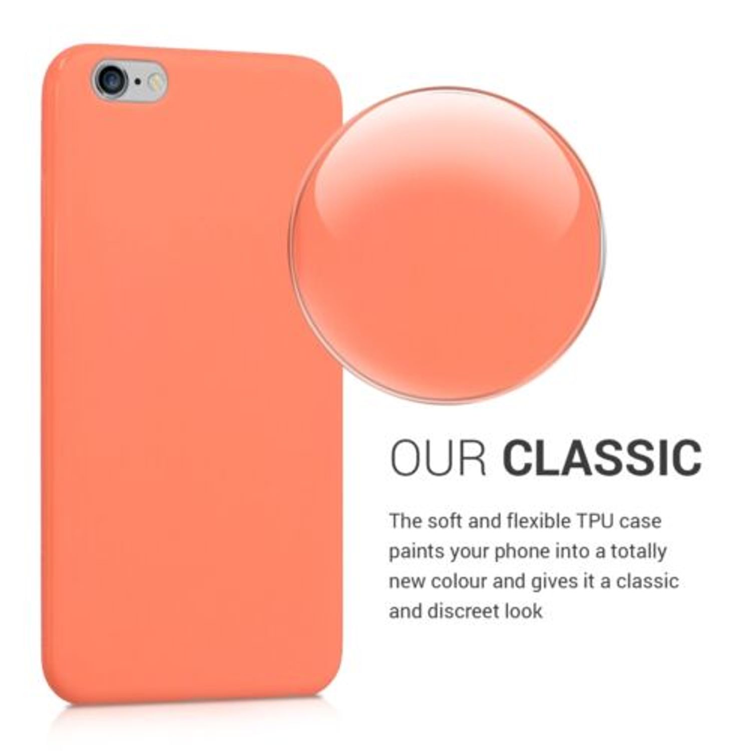 Husa pentru Apple iPhone 6 Plus/iPhone 6s Plus, Silicon, Rose Gold, 37726.56 fotografia produsului View 4 L