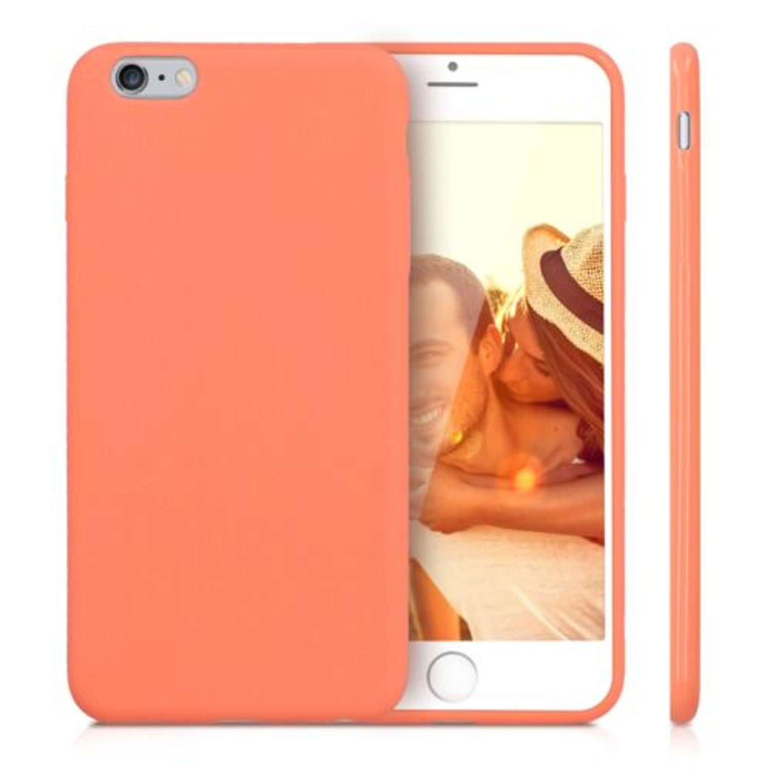 Husa pentru Apple iPhone 6 Plus/iPhone 6s Plus, Silicon, Rose Gold, 37726.56 fotografia produsului View 2 L