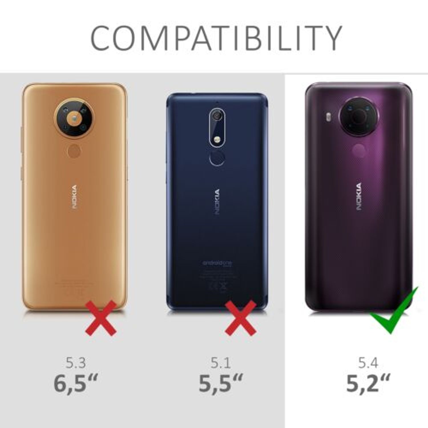 Husa pentru Nokia 5.4, Silicon, Transparent, 54231.03 fotografia produsului View 6 L
