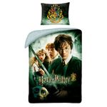 Lenjerie de pat Harry Potter, multicolora, 140x200 cm fotografia produsului