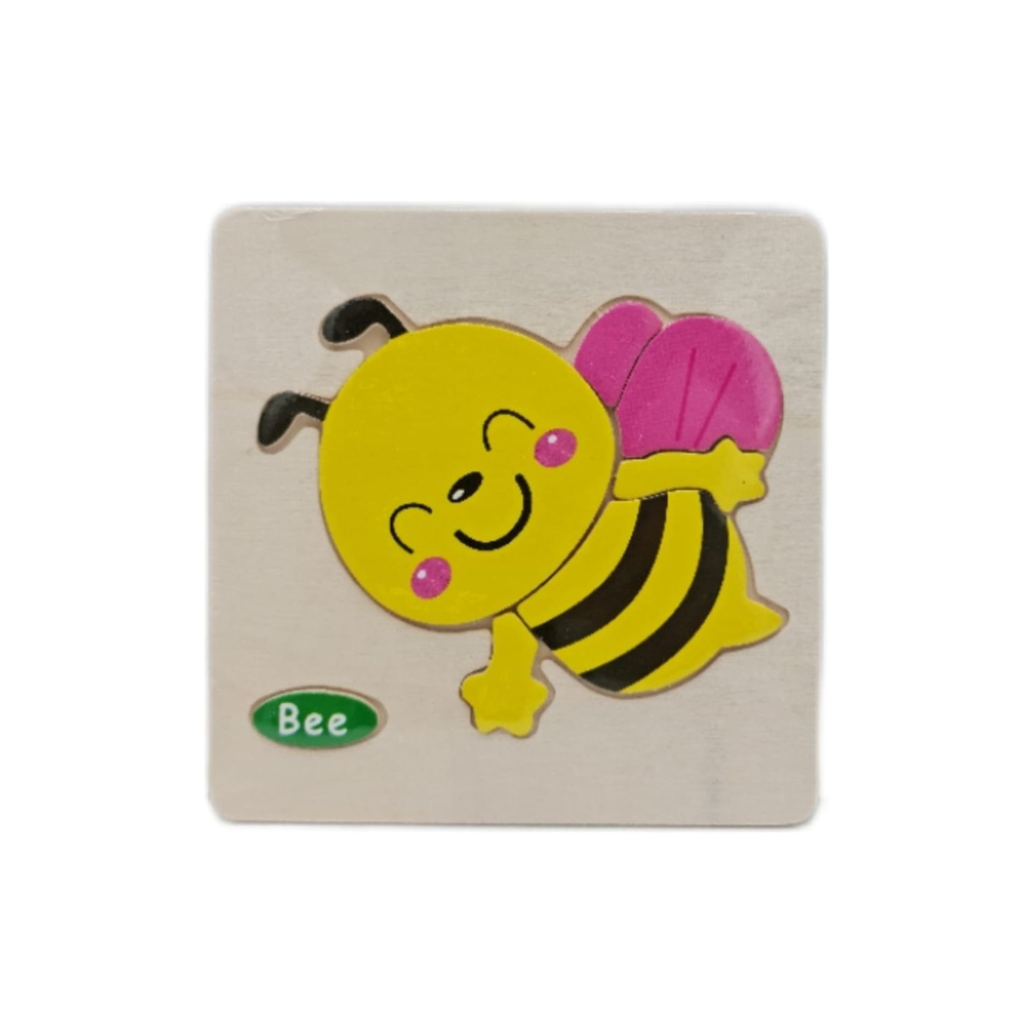Puzzle  din lemn 15 x15 cm - Albinuta, 7Toys fotografia produsului