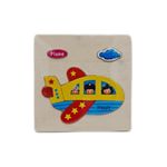 Puzzle din lemn 15x15 cm - Avion, 7Toys fotografia produsului