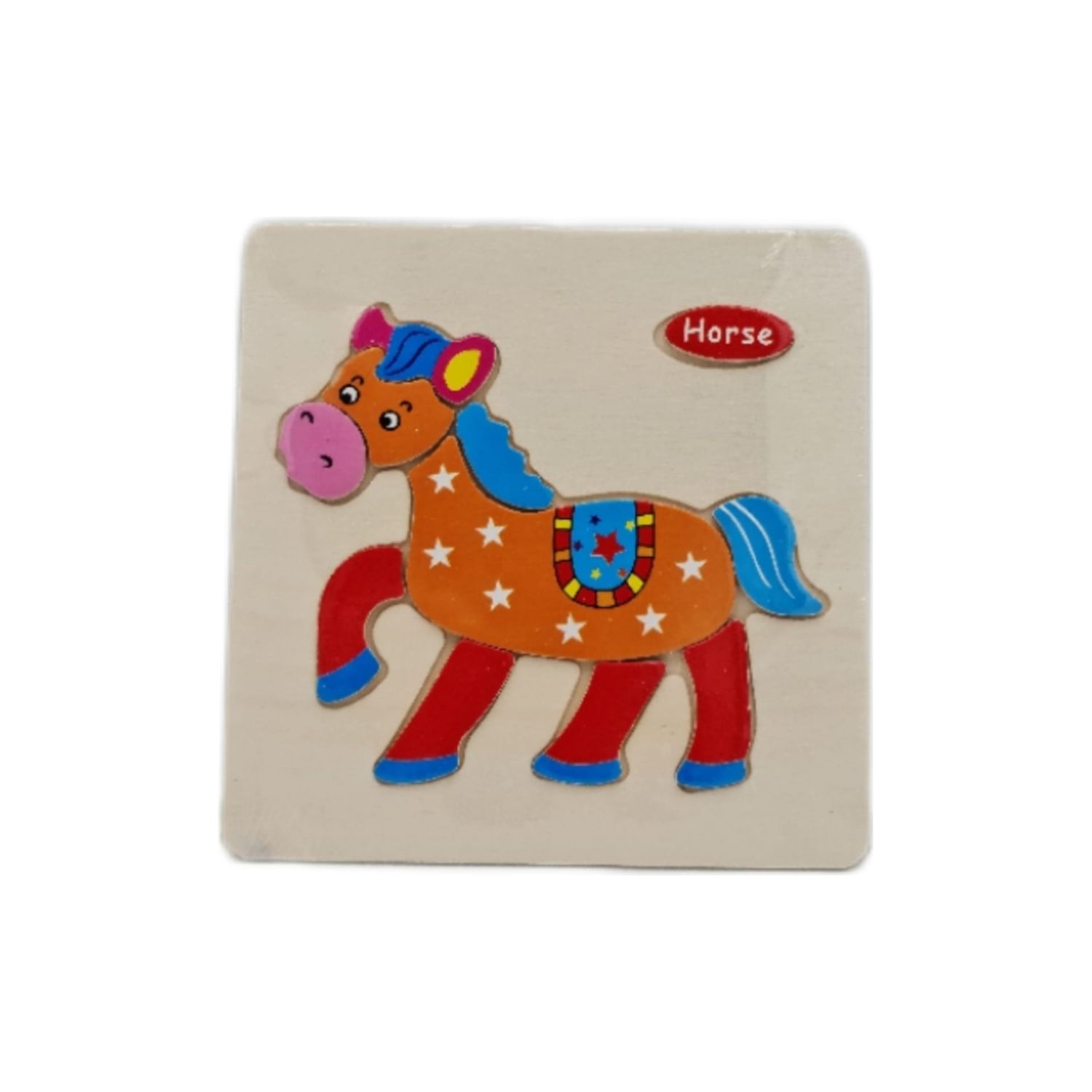 Puzzle din lemn 15x15 cm - Calut, 7Toys fotografia produsului