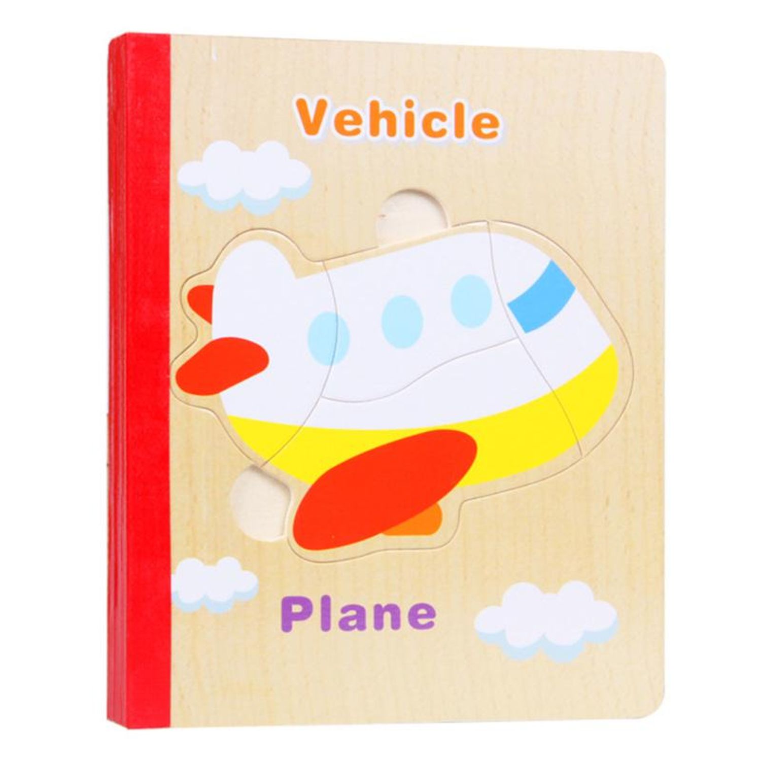 Carte 6 puzzle din lemn - Vehicule, 7Toys fotografia produsului