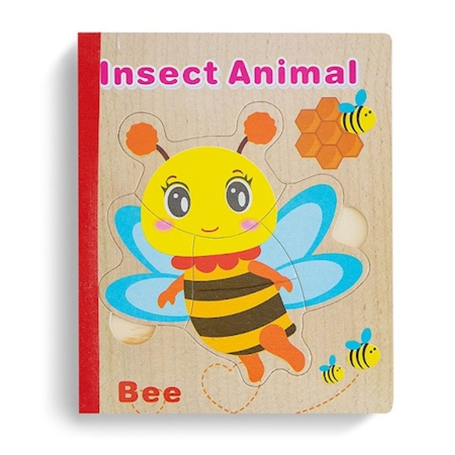 Carte 6 puzzle din lemn - Insecte, 7Toys fotografia produsului