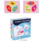Set 12 Puzzle-uri de asociere din lemn - Evolution, 7Toys fotografia produsului