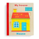 Carte 6 puzzle din lemn - Casuta Mea, 7Toys fotografia produsului