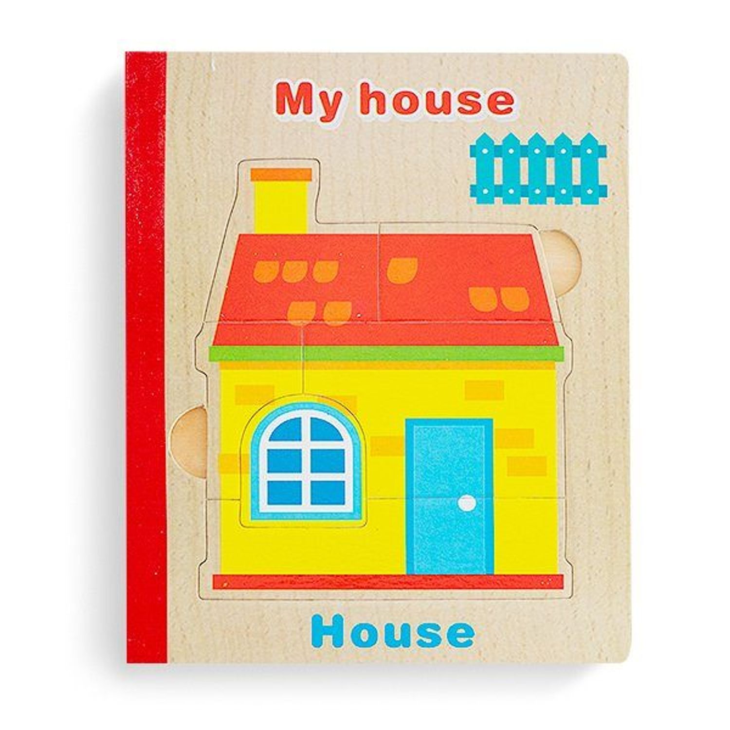 Carte 6 puzzle din lemn - Casuta Mea, 7Toys fotografia produsului