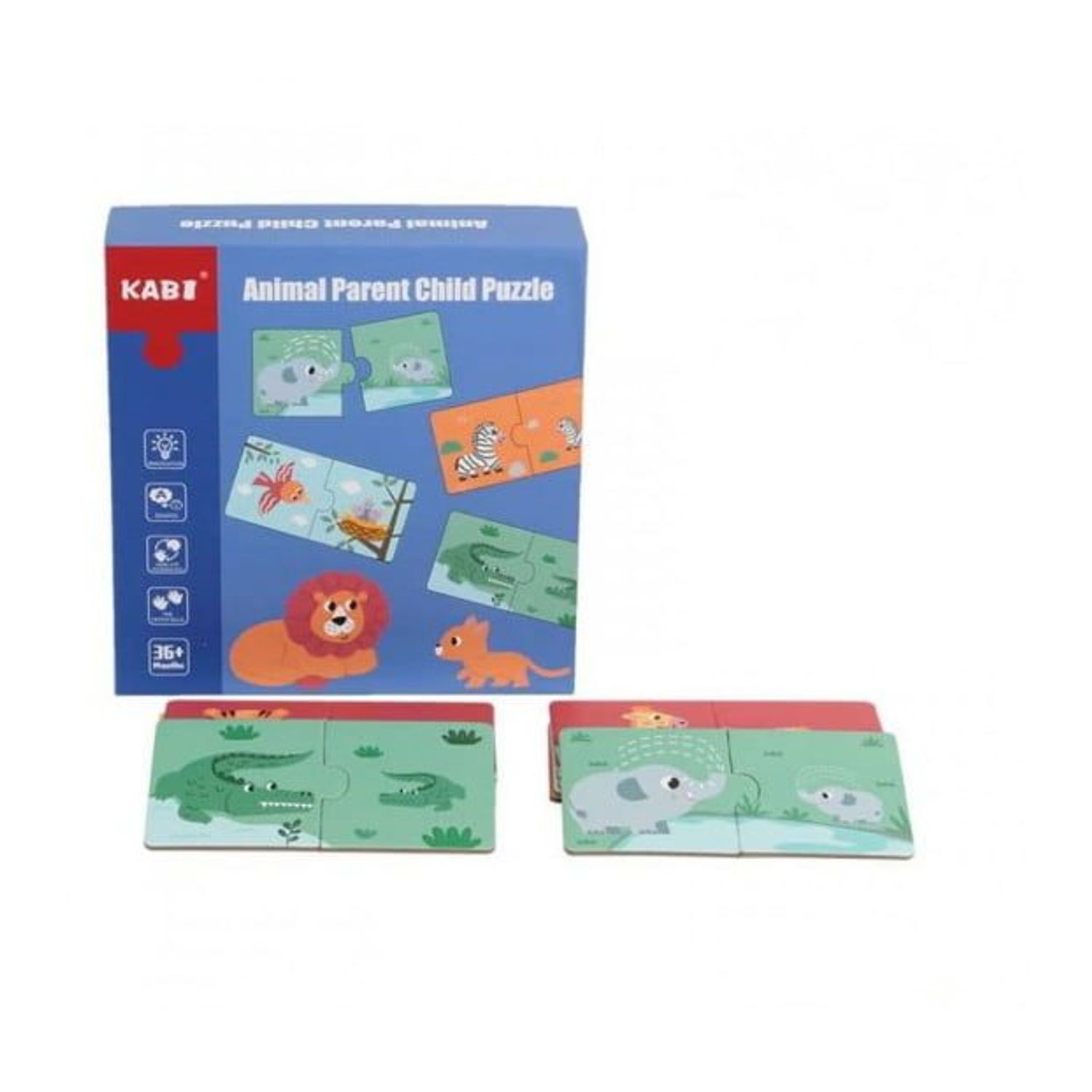 Set Puzzle de asociere - Mama si puiul, 7Toys fotografia produsului