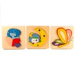 Set 3  Puzzle educativ din lemn,  7Toys fotografia produsului