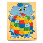 Puzzle educativ din lemn, Elefant, 7Toys fotografia produsului