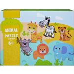 Puzzle lemn, animale/vehicule, 7Toys fotografia produsului
