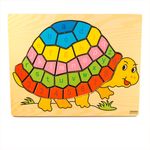 Puzzle educativ din lemn, Broasca Testoasa, 7Toys fotografia produsului