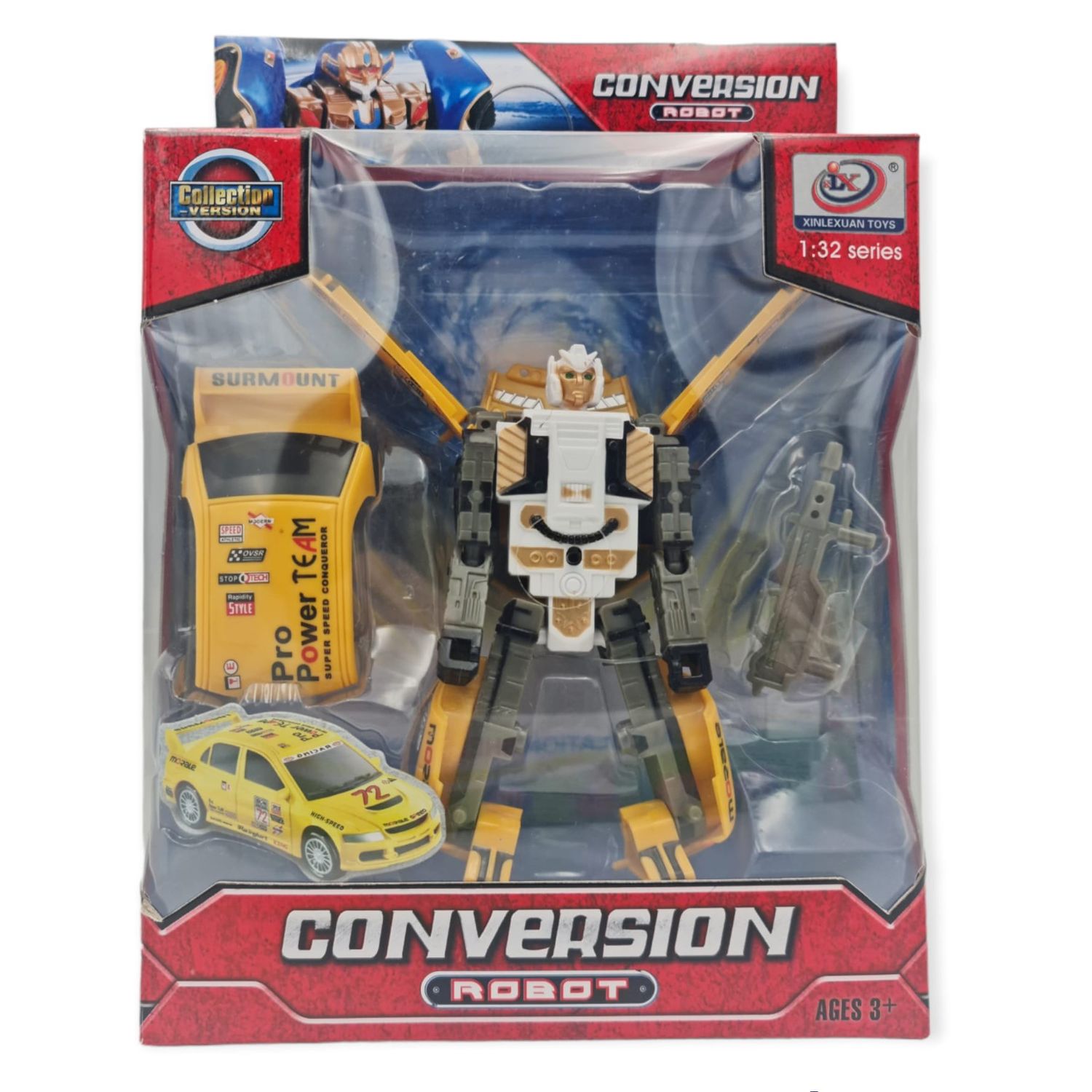 Robot transformabil in masinuta cu baterii, 7Toys fotografia produsului