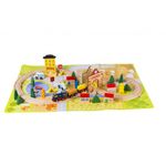 Circuit tren din lemn 54 pcs, 7Toys fotografia produsului