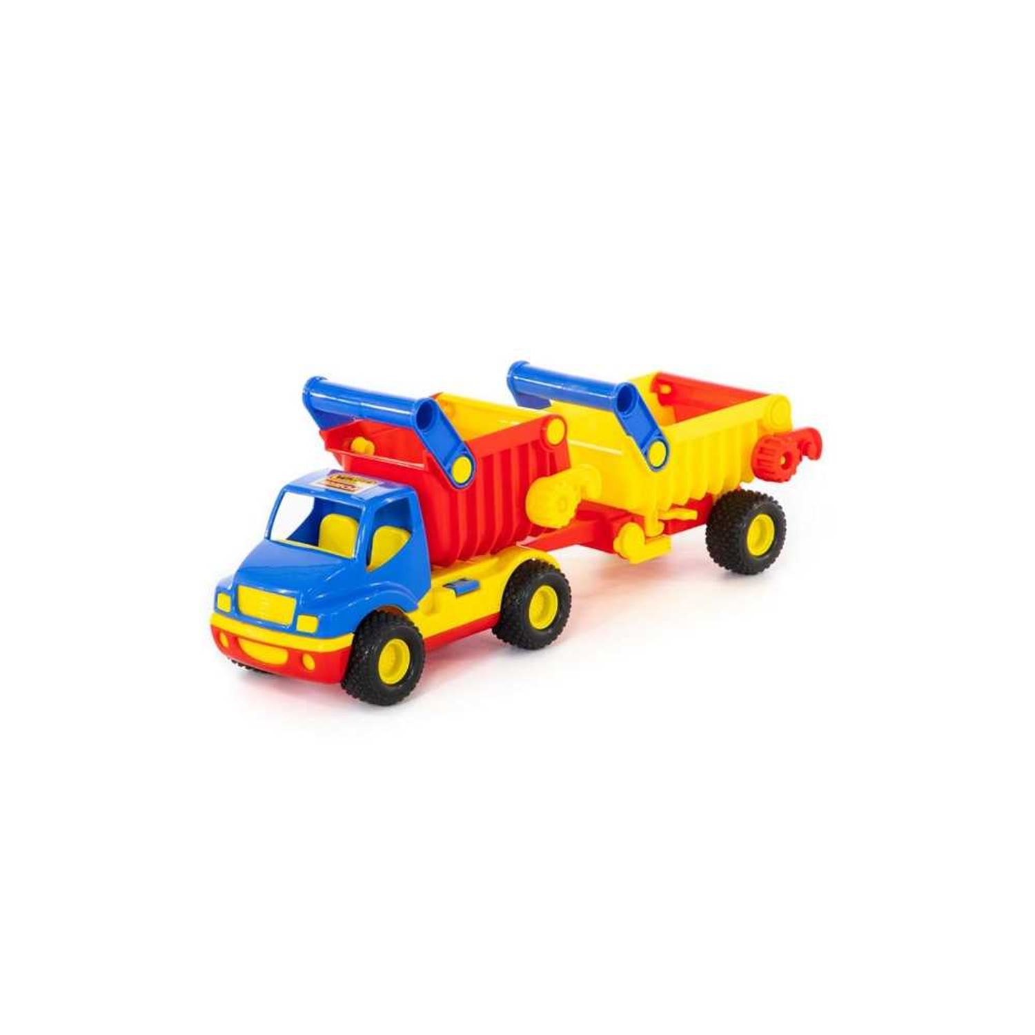 Basculanta cu remorca - ConsTruck, 50x14x19 cm, Wader, 7Toys fotografia produsului
