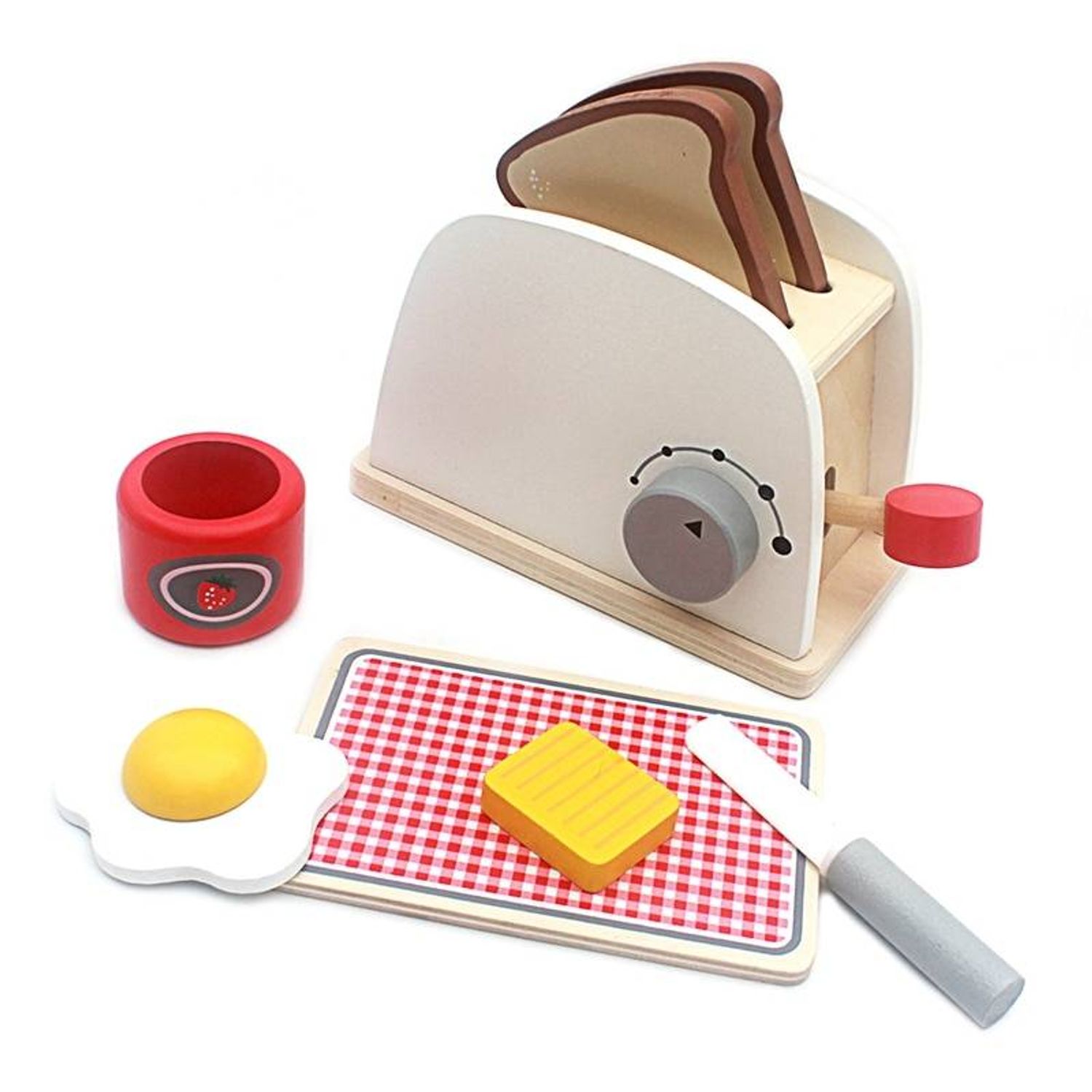 Toaster din lemn cu accesorii, 7Toys fotografia produsului