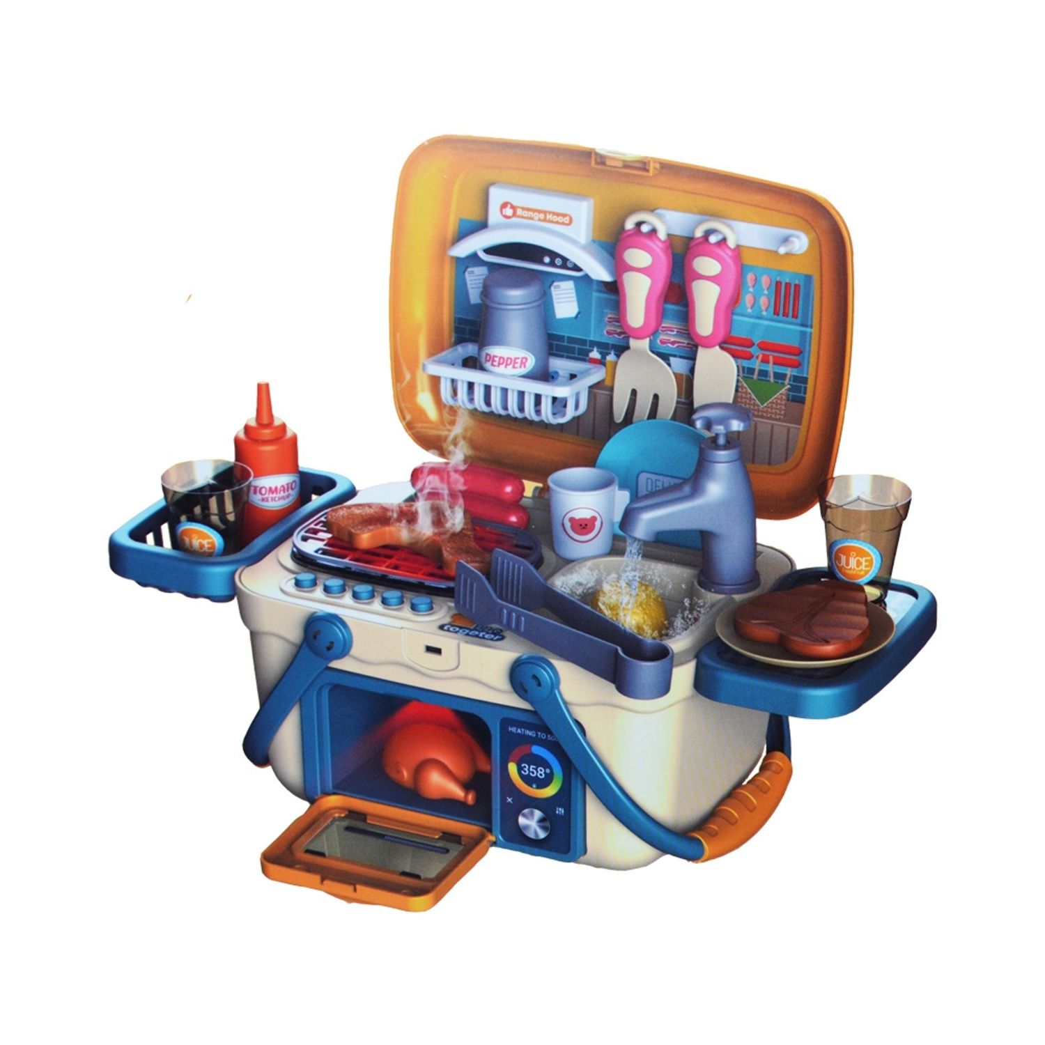 Play set barbeque, cu lumina, 7Toys fotografia produsului
