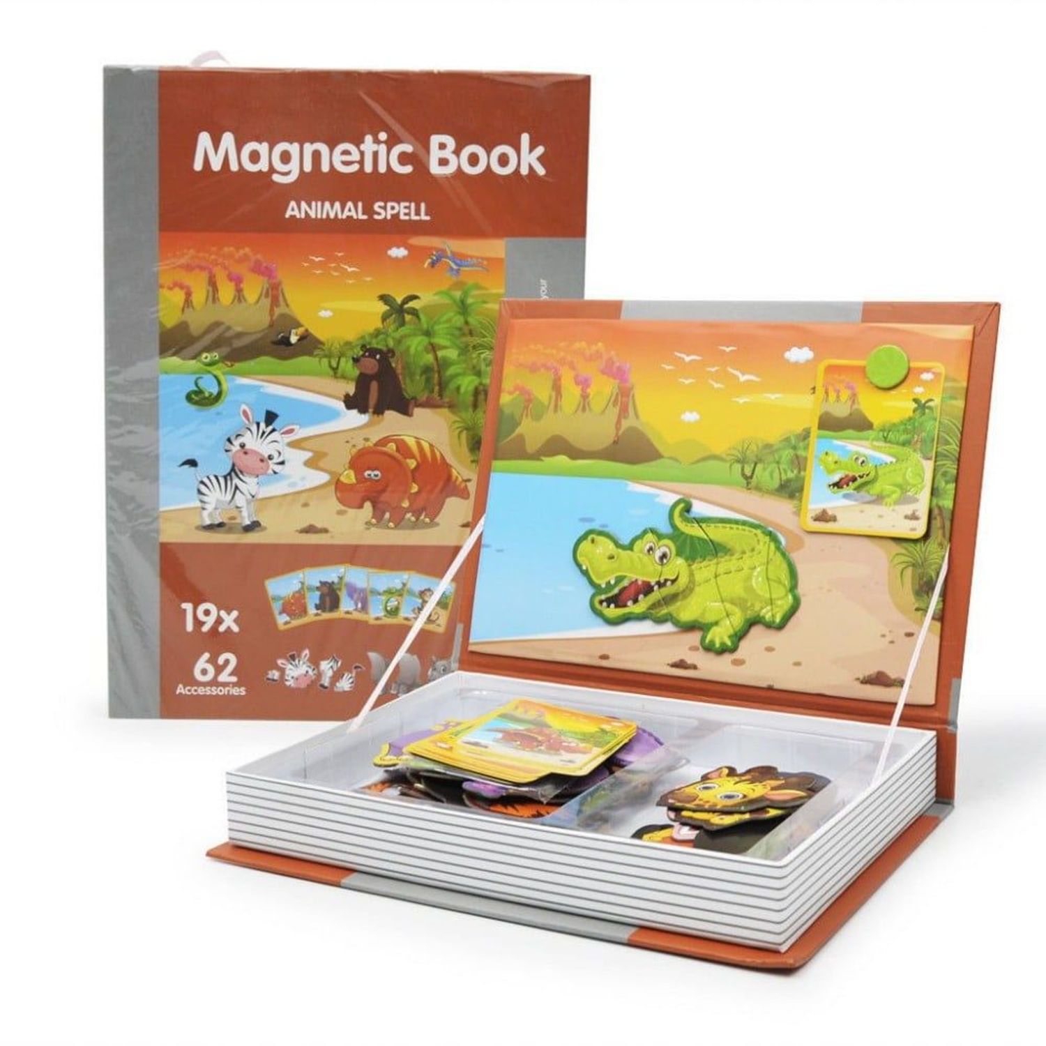 Carte magnetica  Animale din Jungla, 7Toys fotografia produsului