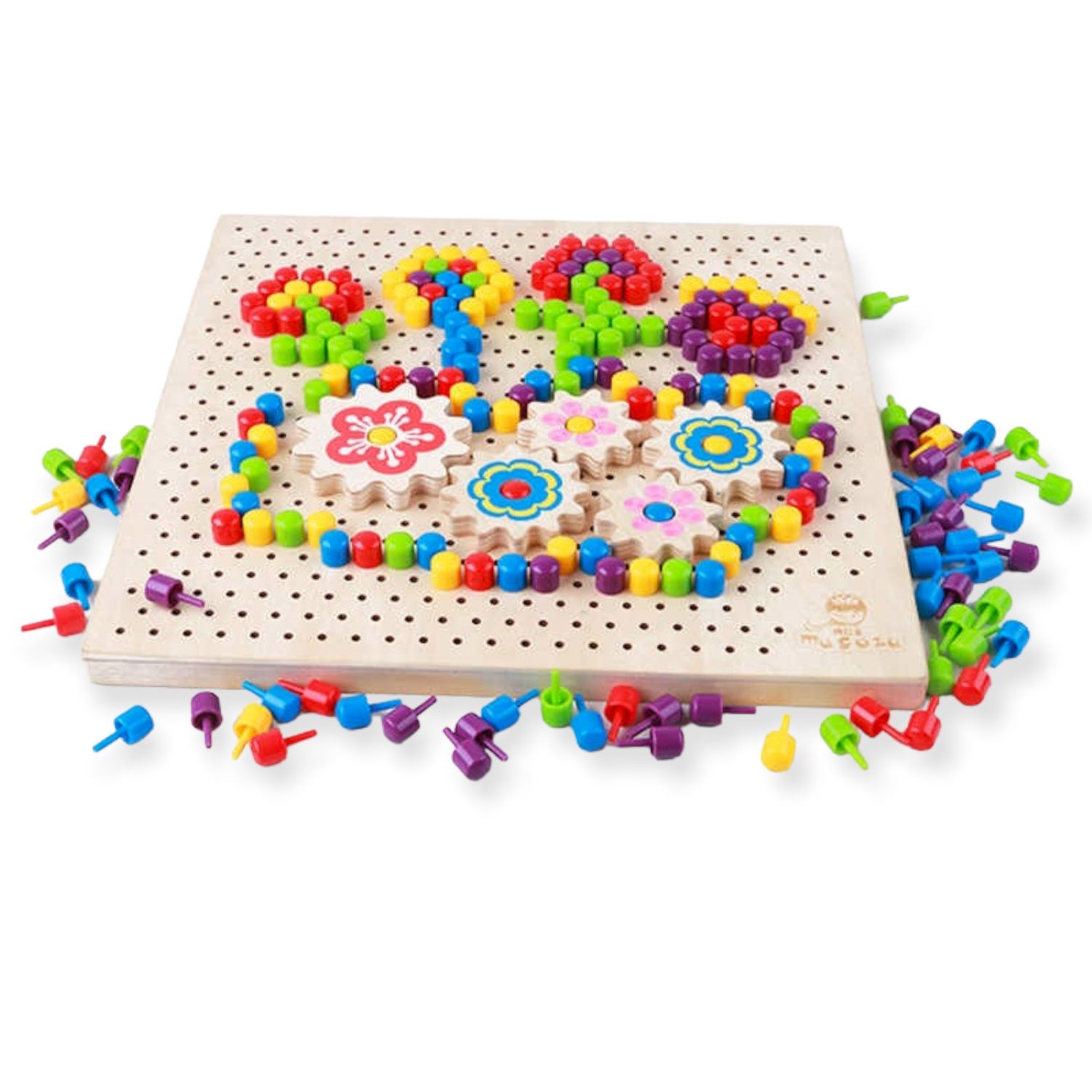 Joc mozaic din lemn Pixel, 240 piese, 7Toys fotografia produsului