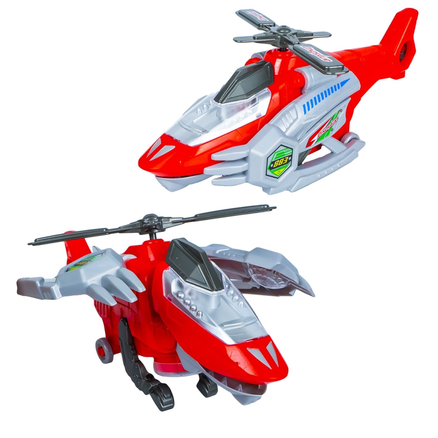 Elicopter transformabil cu lumini si sunet, 7Toys fotografia produsului