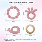 Jucarie dentitie bebelusi in forma de Caracatita/Balena, silicon, aplicator gel gingival, mov fotografia produsului View 2 S