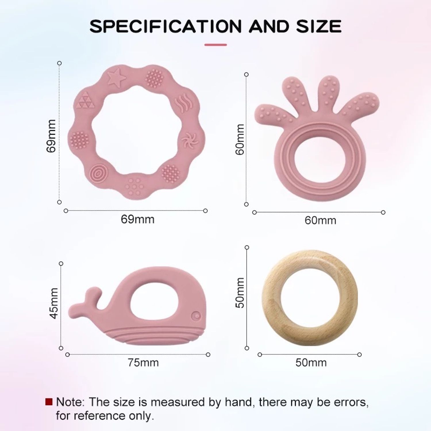 Jucarie dentitie bebelusi in forma de Caracatita/Balena, silicon, aplicator gel gingival, mov fotografia produsului View 2 L