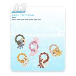 Jucarie dentitie bebelusi in forma de Caracatita/Balena, silicon, aplicator gel gingival, mov fotografia produsului View 5 S