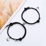Set bratari cuplu cu magnet, tip sfoara, negru fotografia produsului View 3 S